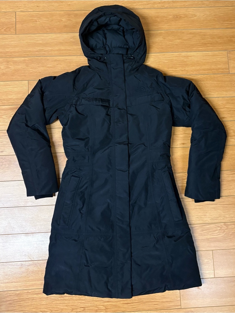 The North Face Black Hooded Long Puffer Coat